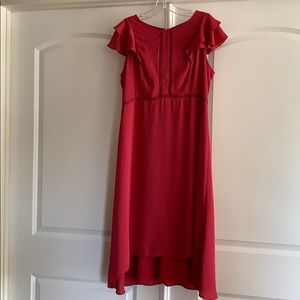 Loft Red/Mauve Color Dress